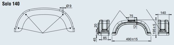 Sárhányó PVC RK 140/490 2