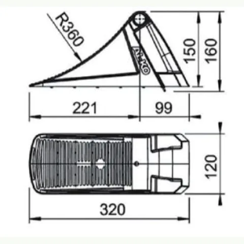 PVC Ék Fekete UK 36 KL