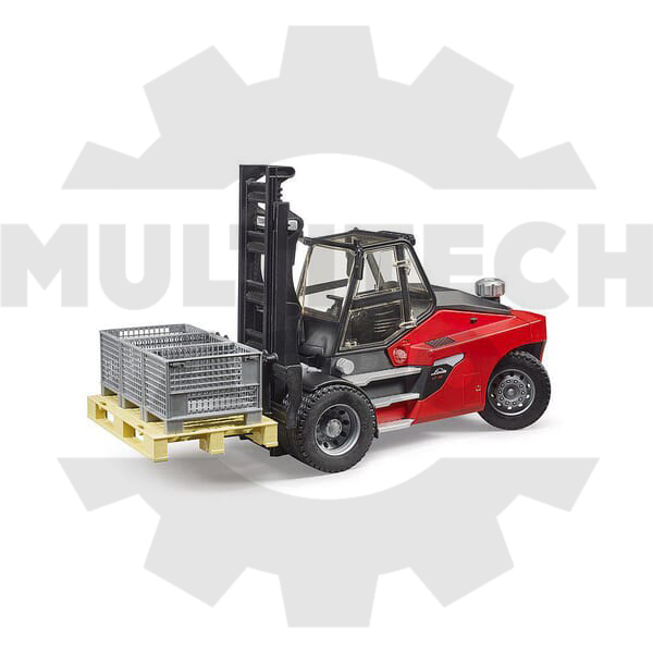 Linde HT160 emelővillás targonca raklappal és 3 raklap ketreccel